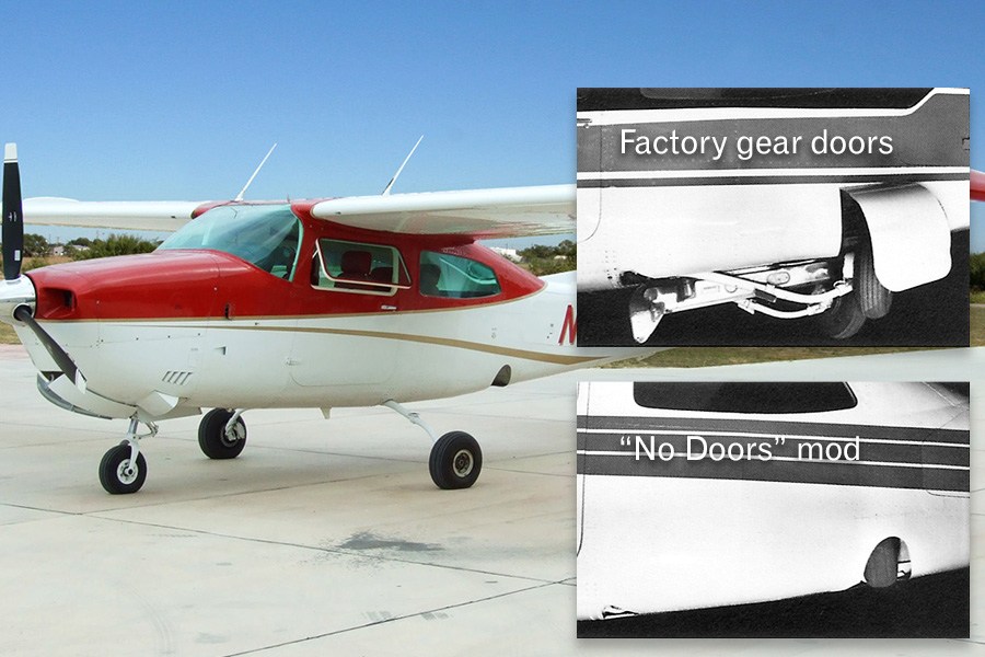 Sierra no-doors mod for Cessna 210