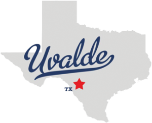 map of Texas with Uvalde location indicated